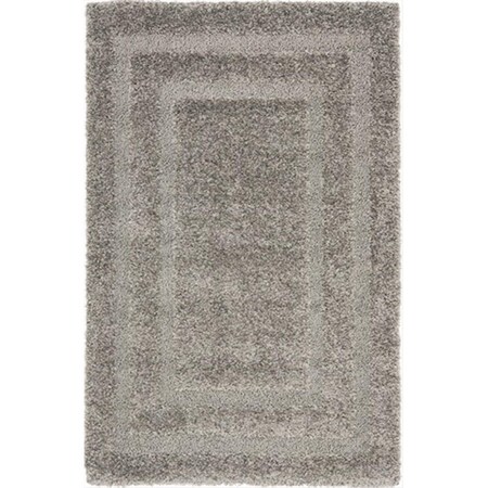 Safavieh 8 x 10 ft. Large Rectangle Grey and Grey Florida Shag Rug SG454-8080-8